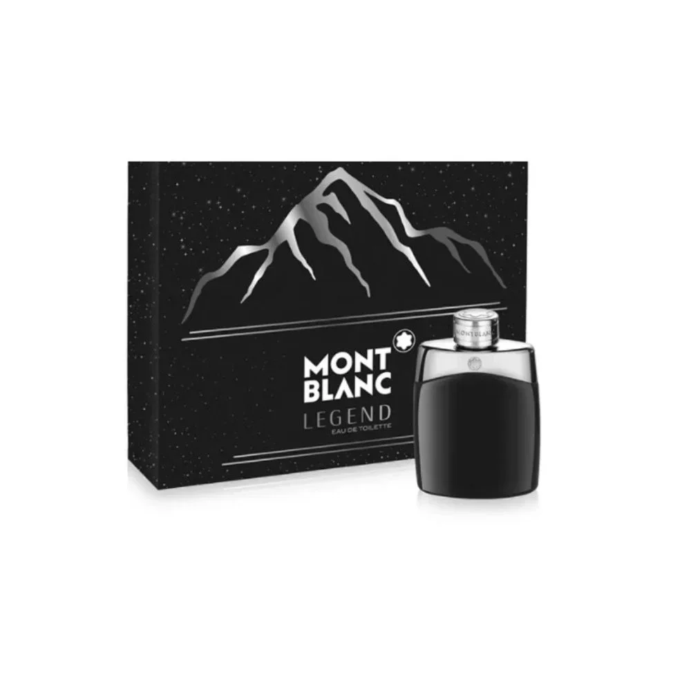 Montblanc Legend EDT Set-Clear Pouch,Travel Spray 7.5ml&After Shave 50ml-2pc-NEW